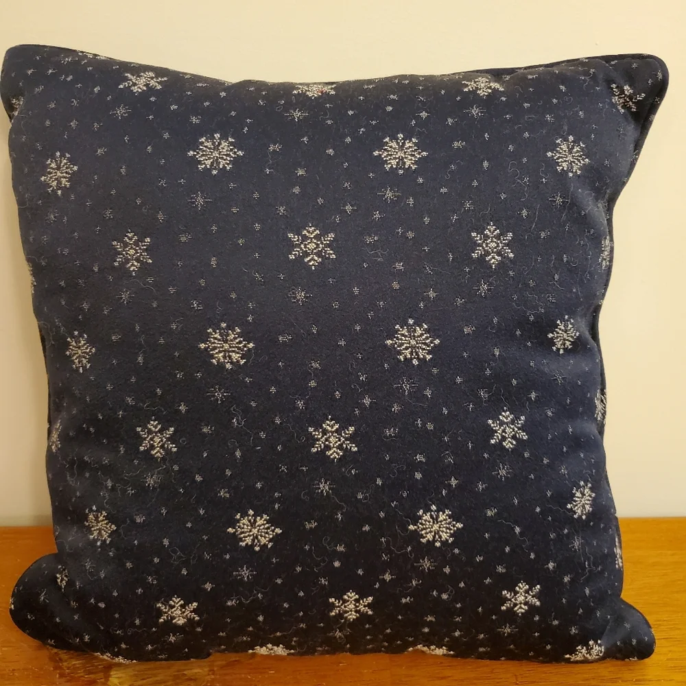 Tapestry Style Winter Scene Throw Pillow